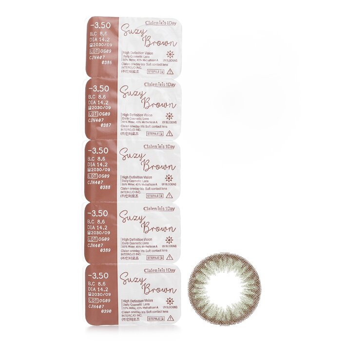 Clalen Iris 1Day Suzy Brown 5pcs x 1 stripProduct Thumbnail