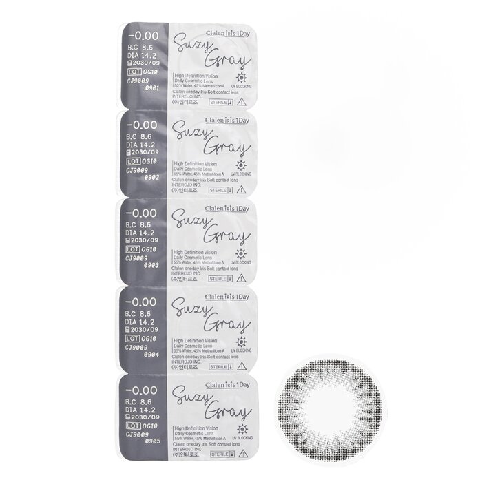 Clalen Iris 1Day Suzy Gray 5pcs x 1 stripProduct Thumbnail