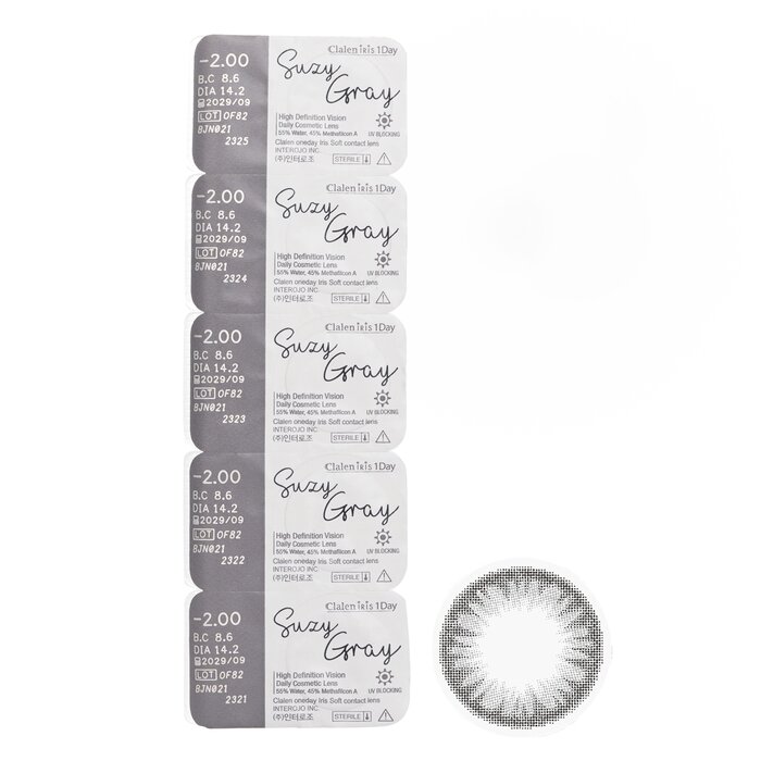 Clalen Iris 1Day Suzy Gray 5pcs x 1 stripProduct Thumbnail