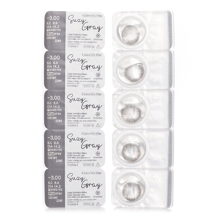 Clalen Iris 1Day Suzy Gray 5pcs x 1 stripProduct Thumbnail