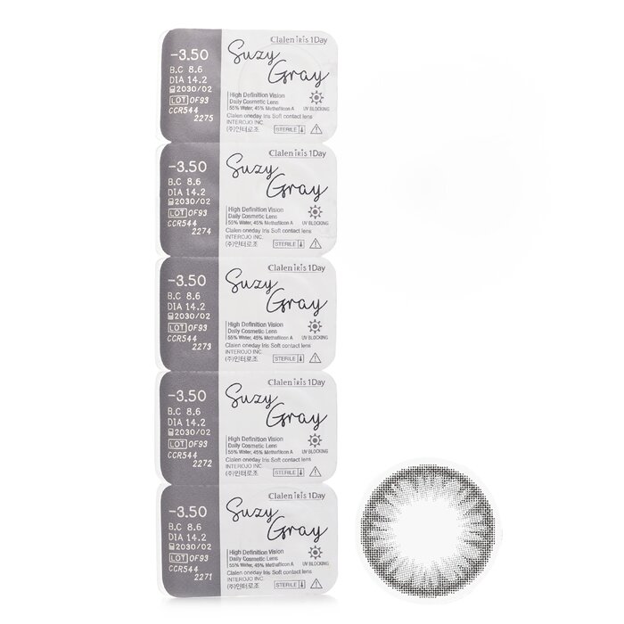 Clalen Iris 1Day Suzy Gray 5pcs x 1 stripProduct Thumbnail