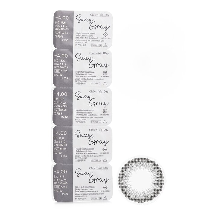 Clalen Iris 1Day Suzy Gray 5pcs x 1 stripProduct Thumbnail