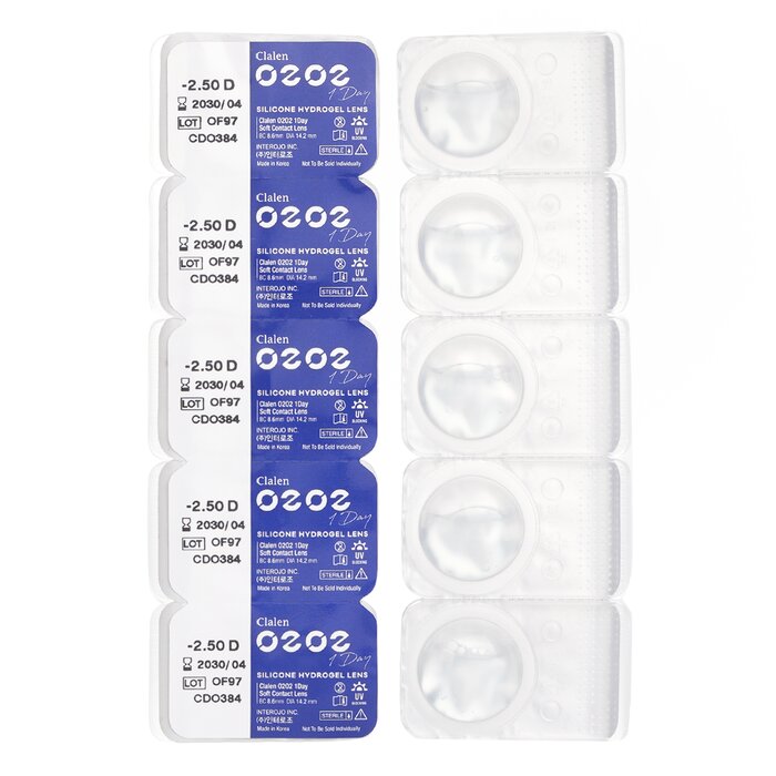Clalen O2O2 Daily Clear 5pcs x 1 stripProduct Thumbnail