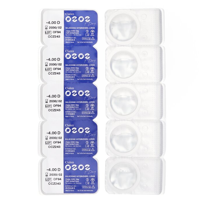 Clalen O2O2 Daily Clear 5pcs x 1 stripProduct Thumbnail