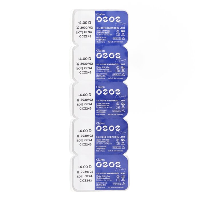 Clalen O2O2 Daily Clear 5pcs x 1 stripProduct Thumbnail