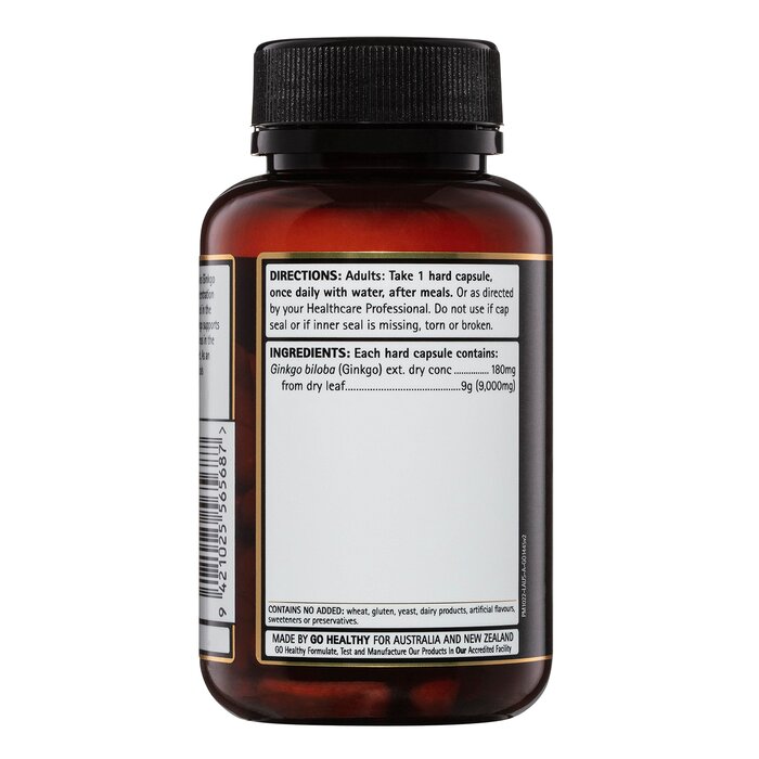 Go Healthy [Authorized Sales Agent] GO Ginkgo 9000 1-A-DAY - 60 Vcaps 60pcs/boxProduct Thumbnail