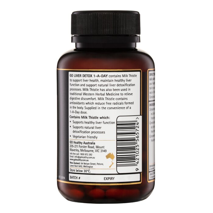 Go Healthy [Authorized Sales Agent] GO Healthy GO Liver Detox 1-A-Day - 60 VegeCapsules 60pcs/boxProduct Thumbnail