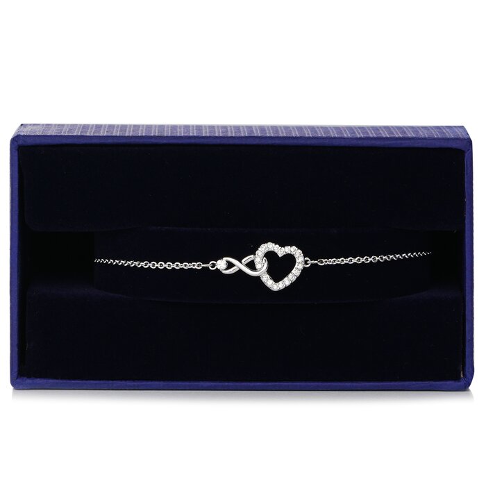 Swarovski Swarovski Infinity bracelet 5524421 - Infinity and heart, White, Rhodium plated WhiteProduct Thumbnail