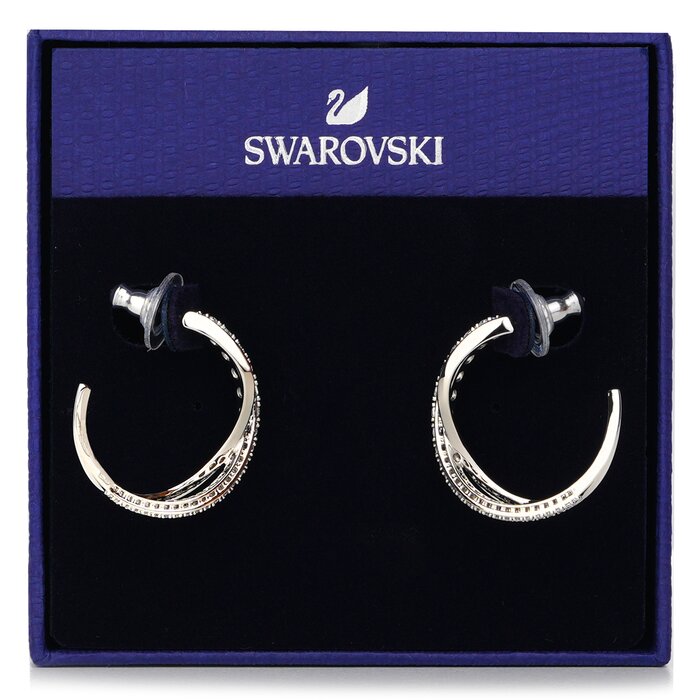 Swarovski Twist hoop earrings 5563908 - White, Rhodium plated WhiteProduct Thumbnail
