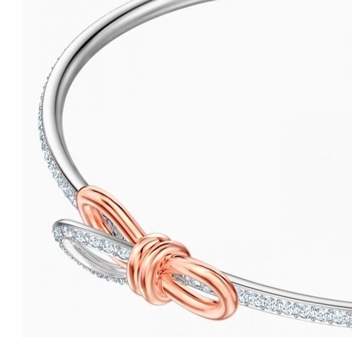 Swarovski Lifelong Bow bangle Bow 5447079 - White, Mixed metal finish WhiteProduct Thumbnail
