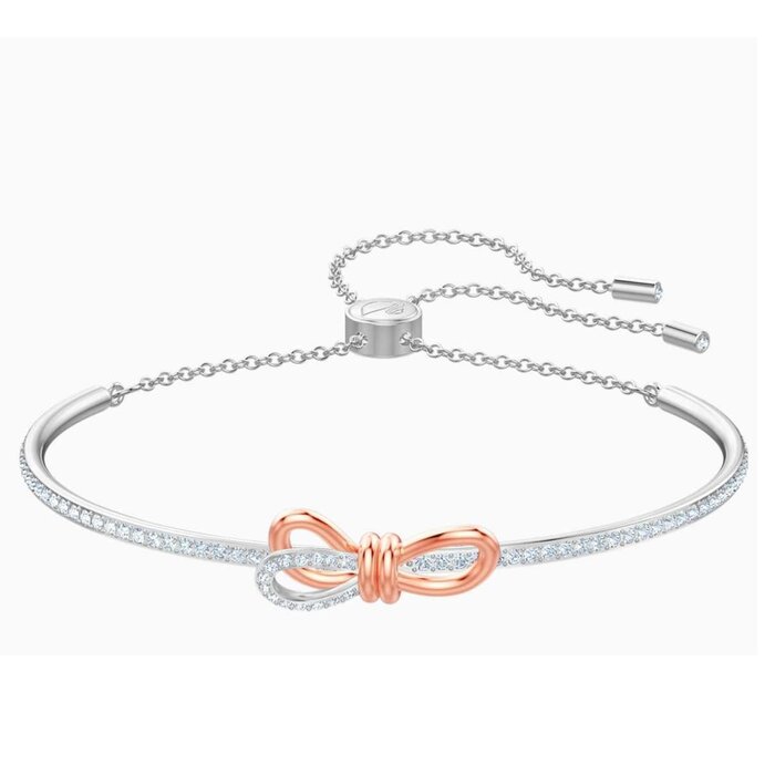 Swarovski Lifelong Bow bangle Bow 5447079 - White, Mixed metal finish WhiteProduct Thumbnail