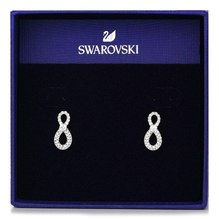 Swarovski 施華洛世奇  Swarovski Infinity drop耳環 5518880 - 無限符號, 白色, 鍍白金色 白色Product Thumbnail