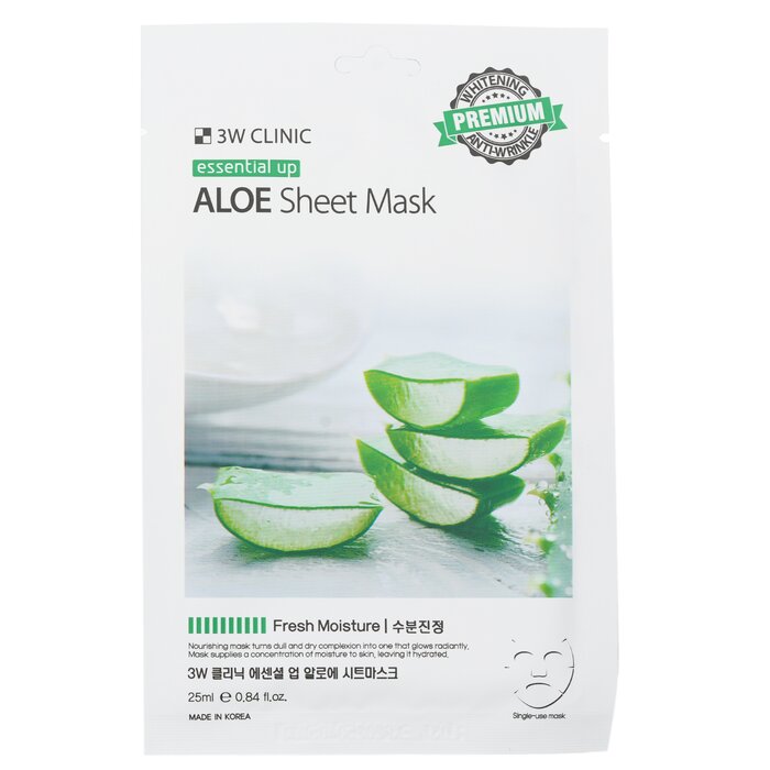 3W Clinic Mask Sheet - Essential Up Aloe 10pcs x 25mlProduct Thumbnail