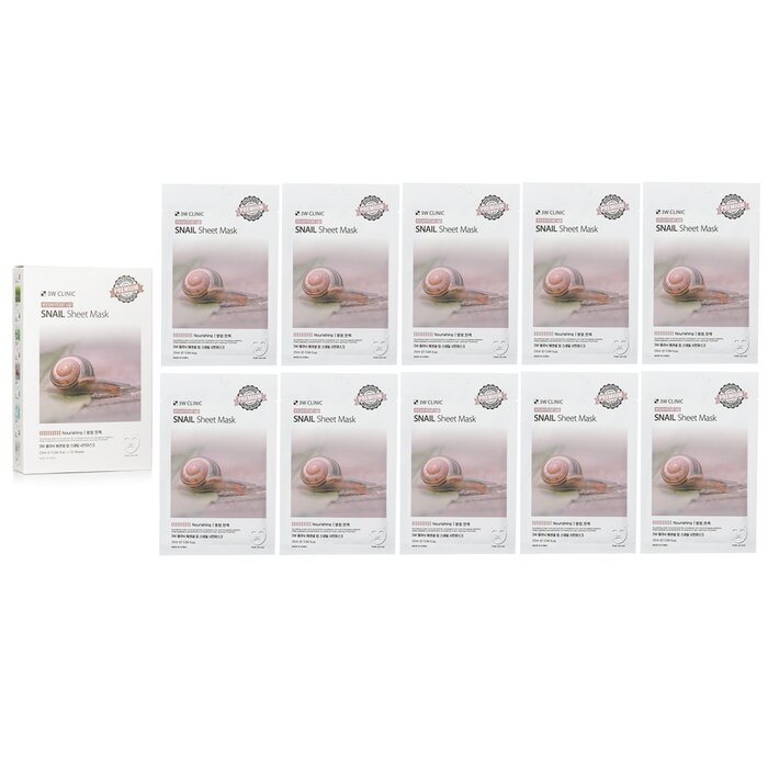 3W Clinic Mask Sheet - Essential Up Snail 10pcs x 25mlProduct Thumbnail