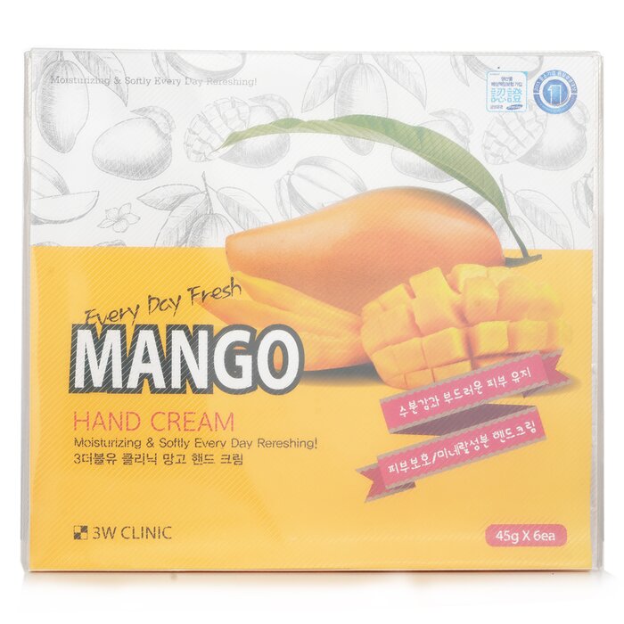 3W Clinic Hand Cream - Mango 45g x 6Product Thumbnail