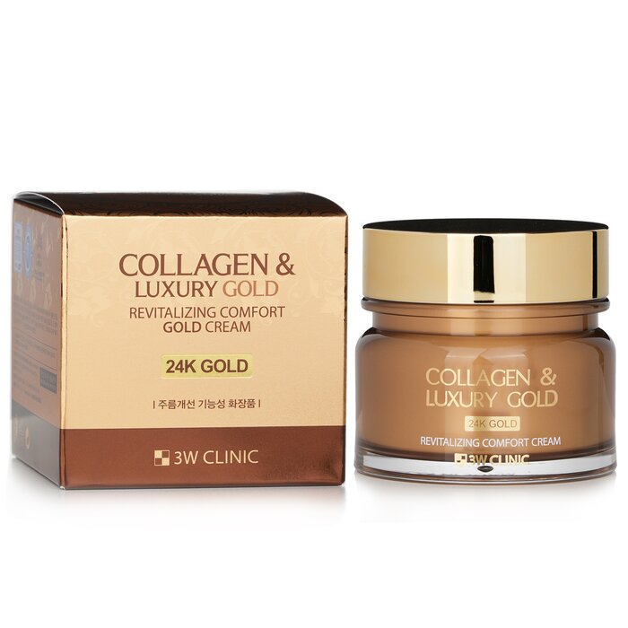 3W Clinic Collagen & Luxury Gold Revitalizing Comfort Gold Cream 100ml/3.53ozProduct Thumbnail