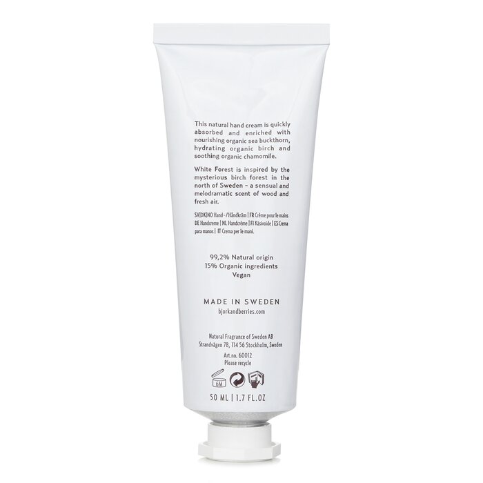 Bjork & Berries Hand Cream - White Forest 50ml/1.7ozProduct Thumbnail