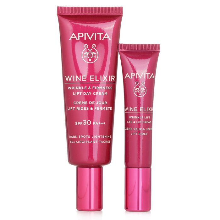 Apivita Wine Elixir Wrinkle Reduction & Firmness Gift Set: Day Cream SPF 30 40ml+ Eye & Lip Cream 15ml 08520 (Exp. Date: 12/2023) 2pcsProduct Thumbnail