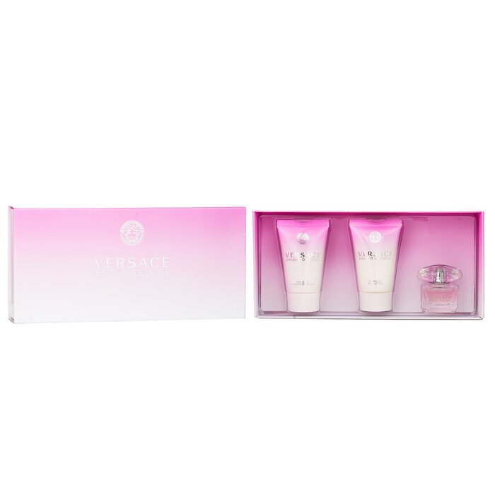 范思哲 Versace 粉钻套装（小号）：淡香水 5ml+润肤乳 25ml+沐浴露 25ml 3pcsProduct Thumbnail