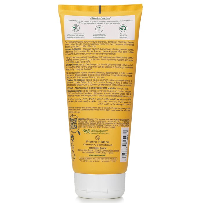 Klorane Conditioner With Mango (Nourishing Dry Hair) 200ml/6.7ozProduct Thumbnail