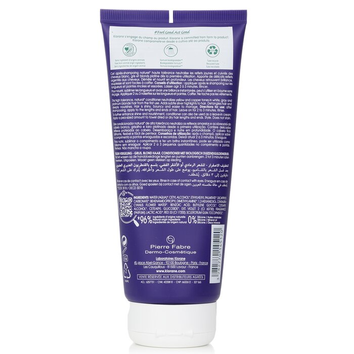 Klorane Conditioner With Organic Centaury (Anti Yellowing Gray Blonde Hair) 200ml/6.7ozProduct Thumbnail