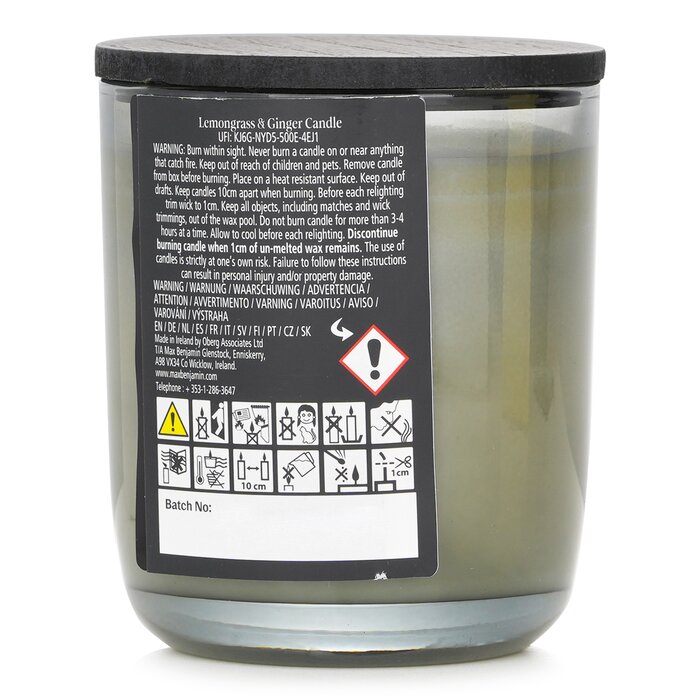 Max Benjamin Natural Wax Candle - Lemongrass & Ginger 210g/7.4ozProduct Thumbnail