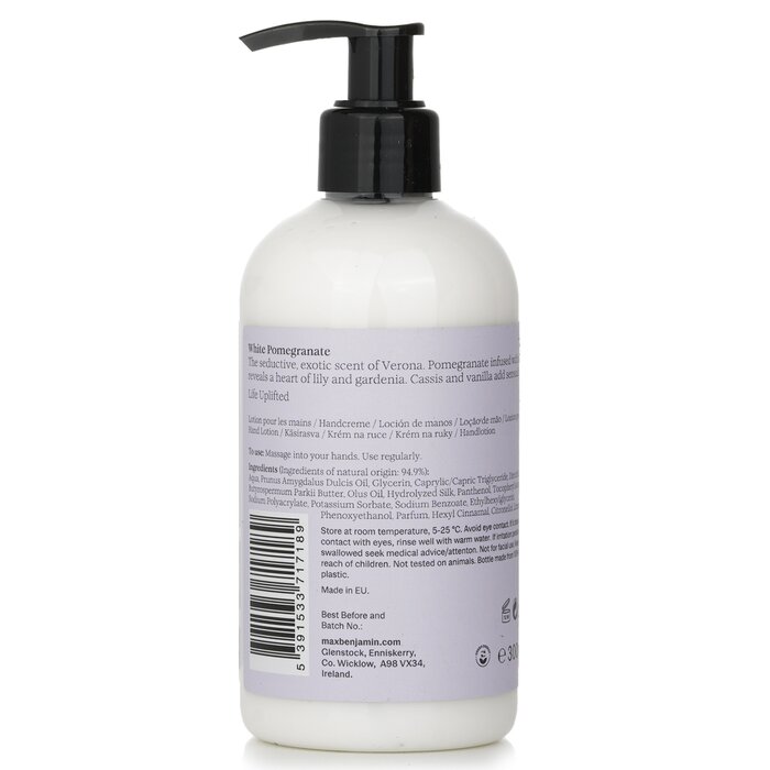 Max Benjamin Natural Hand & Body Lotion - White Pomegranate 300mlProduct Thumbnail