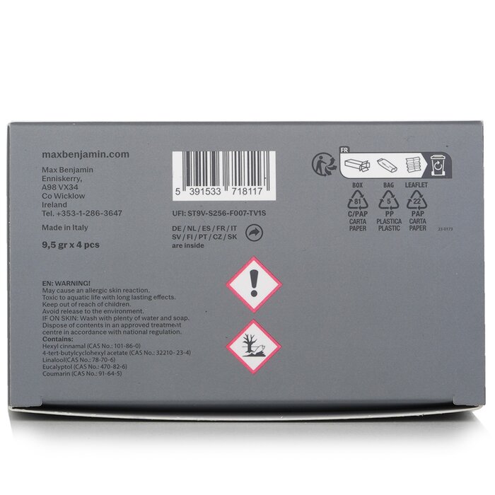 Max Benjamin Car Fragrance Gift Set - Dodici 4pcsProduct Thumbnail