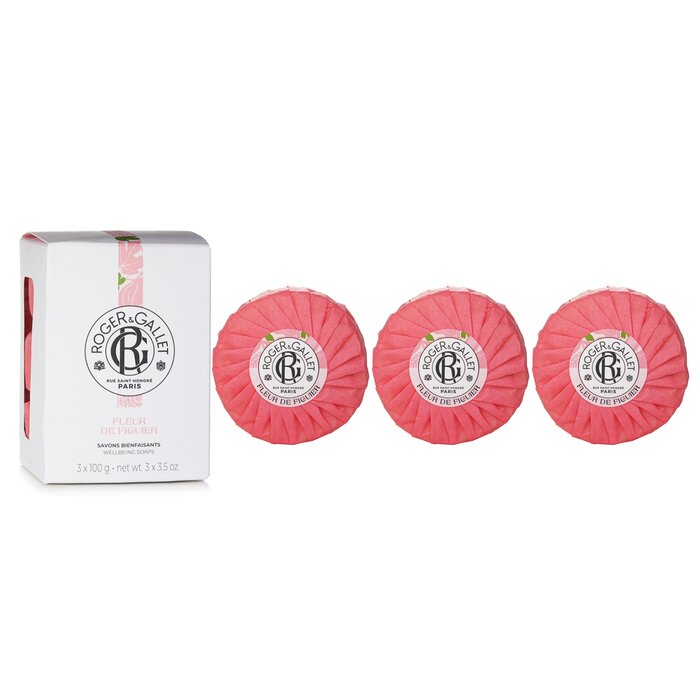 Roger & Gallet Fig Blossom Wellbeing Soaps Coffret 3x100gProduct Thumbnail