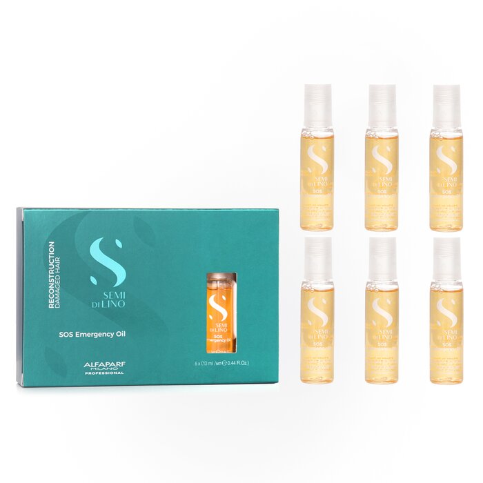 AlfaParf Semi Di Lino Reconstruction SOS Emergency Oil 6x13ml/0.44ozProduct Thumbnail