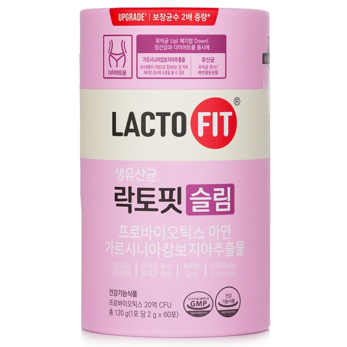 LACTO-FIT 升級版Slim 鍾根堂SLIM 腸道健康韓國益生菌 (1桶60條) 60條Product Thumbnail