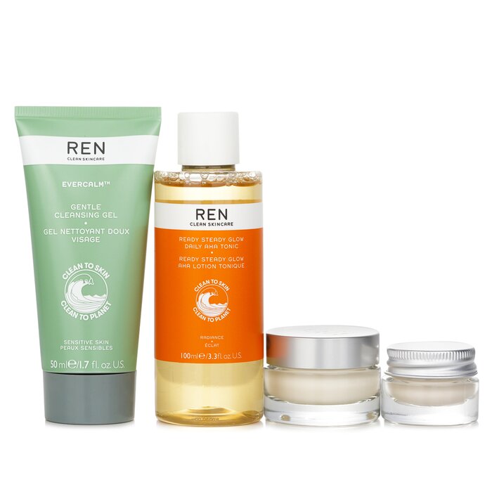 렌 Ren 피부를 축하합니다 크리스마스 세트 : 클렌징 젤 50ml + AHA 토닉 100ml + 아이크림 5ml + 데이 크림 15ml 4pcsProduct Thumbnail