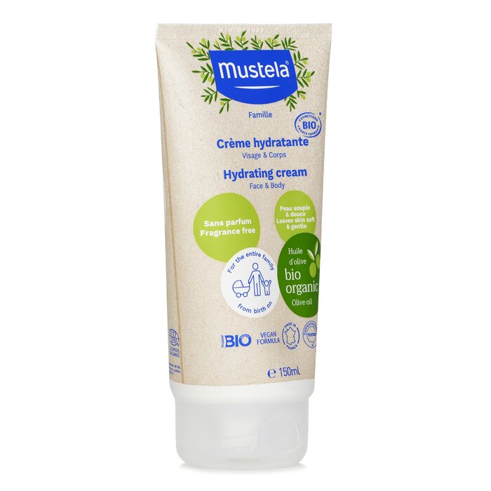 Mustela Organic Hydrating Face And Body Cream with Olive Oil (Fragrance Free) 150ml/5ozProduct Thumbnail