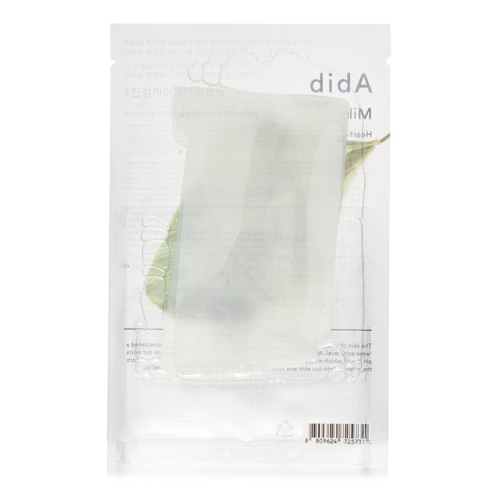 Abib Mild Acidic pH Sheet Mask Heartleaf Fit 30mlx10pcsProduct Thumbnail
