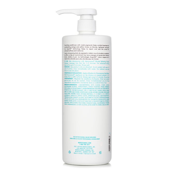 Moroccanoil Blonde Perfecting Purple Conditioner (For Blonde, Lightened Or Grey Hair) 1000ml/33.8ozProduct Thumbnail