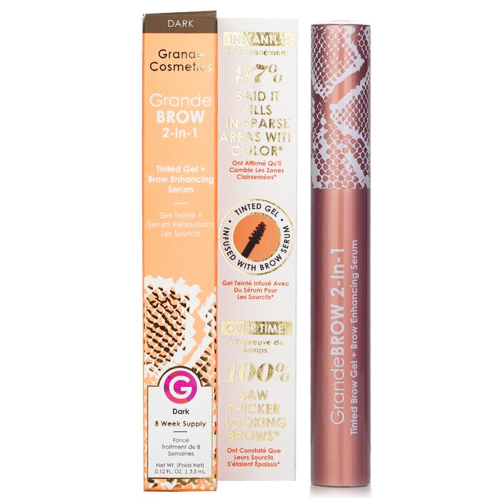 Grande Cosmetics (GrandeLash) GrandeBROW 2 in 1 Tinted Brow Gel + Brow Enhancing Serum 3.5ml/0.12ozProduct Thumbnail