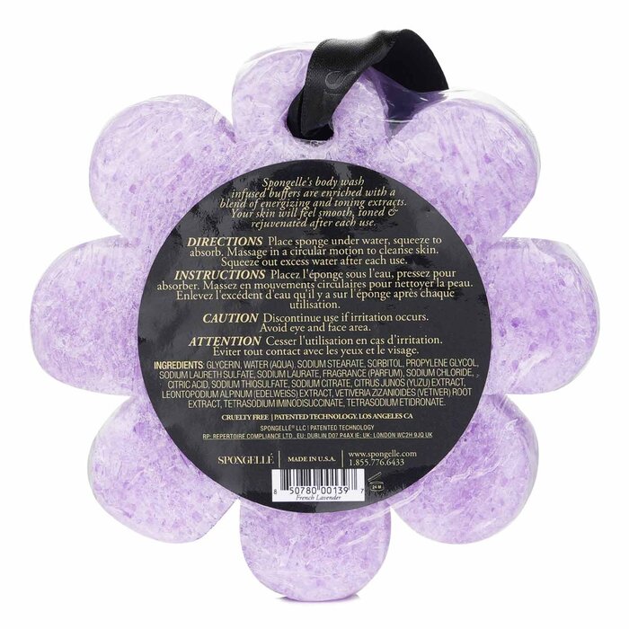 Spongelle Wild flower Soap Sponge - French Lavender (Purple) 1pcProduct Thumbnail