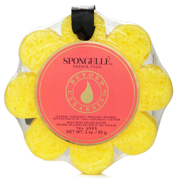 Spongelle Wild Flower Soap Sponge - Papaya Yuzu (Yellow) 1pc/85gProduct Thumbnail