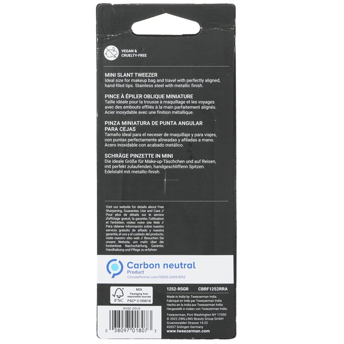Tweezerman Mini Slant TweezerGold Picture ColorProduct Thumbnail