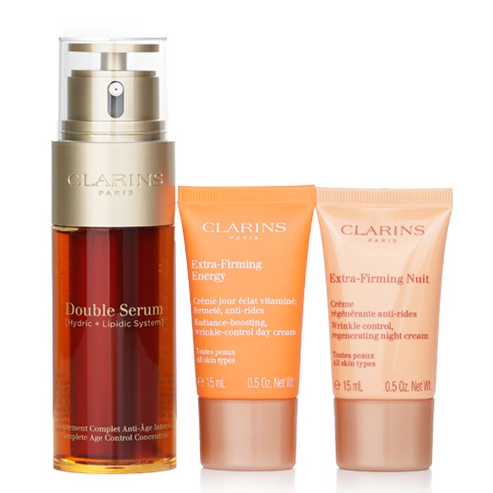 Clarins Rituale Double Serum & Extra Firming Set: 3pcs+1bagProduct Thumbnail