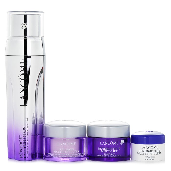 Lancome High Performance Anti-Aging Skincare Set: Renergie Serum 50ml + Day Cream 15ml + Night Cream15ml + Eye Cream 5ml 4pcsProduct Thumbnail