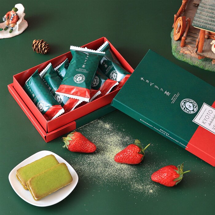 KYOTO VENETO Matcha Strawberry Chocolate Sandwiched Cookies 6pcs/1 boxProduct Thumbnail