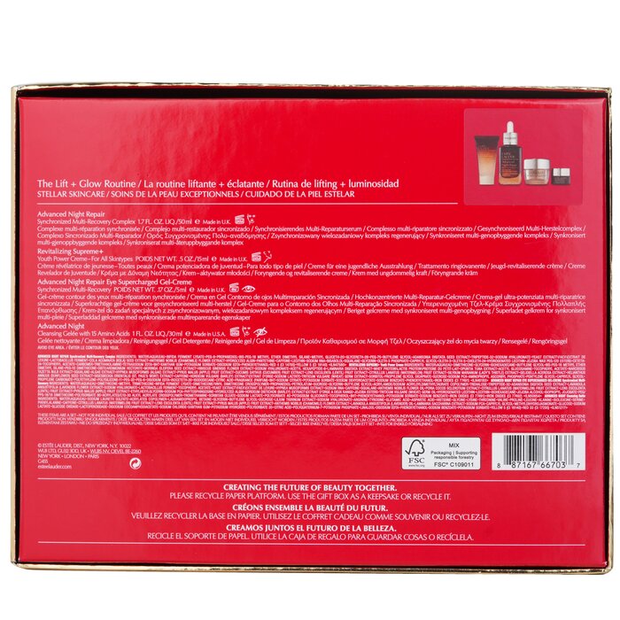 Estee Lauder The Lift + Glow Routine Skincare Set: 4pcsProduct Thumbnail