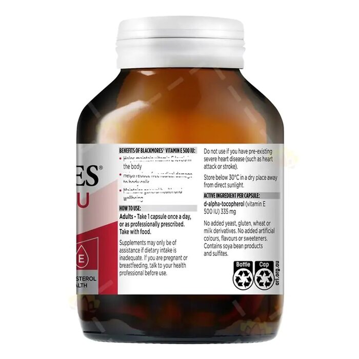 Blackmores Vitamin E 500IU 150 Capsules (Parallel Import) 150 CapsulesProduct Thumbnail