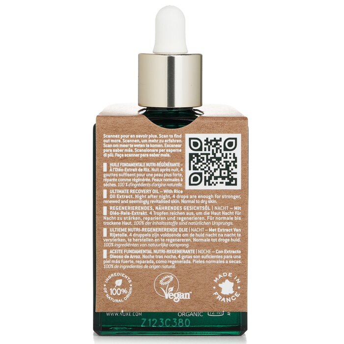 Nuxe Bio Organic Ultimate Night Recovery Oil With Rice Oil Extract 30ml/1ozProduct Thumbnail