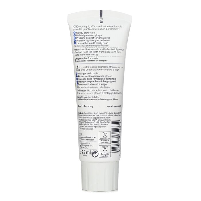 Lavera Complete Care Fluoride Free Toothpaste 75ml/2.6ozProduct Thumbnail