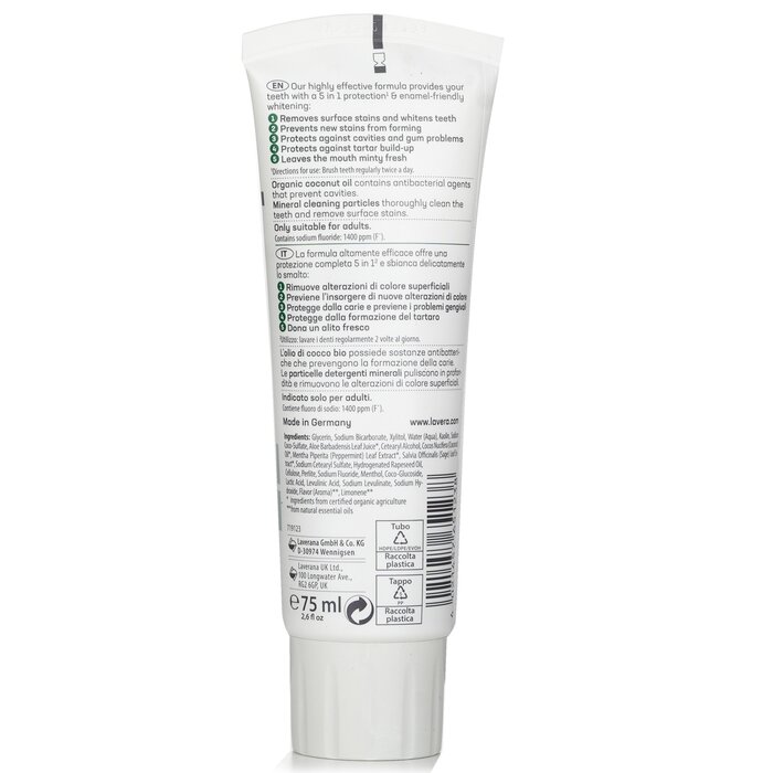 Lavera Sensitive Whitening Toothpaste 75ml/2.6ozProduct Thumbnail