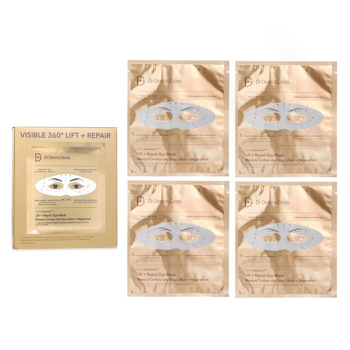 Dr Dennis Gross DermInfusions Lift + Repair Eye Mask 4pcsProduct Thumbnail