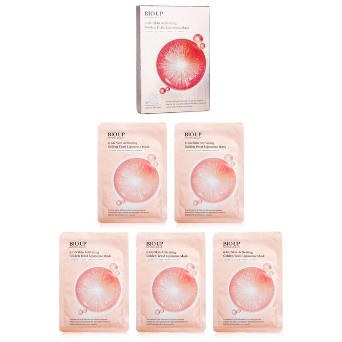 Natural Beauty BIO UP a-GG Skin Activating Golden Yeast Liposome Mask 5 x 25ml/0.84ozProduct Thumbnail