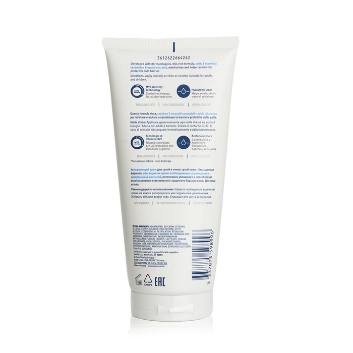 CeraVe Quru və Çox Quru Dərilər üçün Nəmləndirici Krem 177ml/6ozProduct Thumbnail